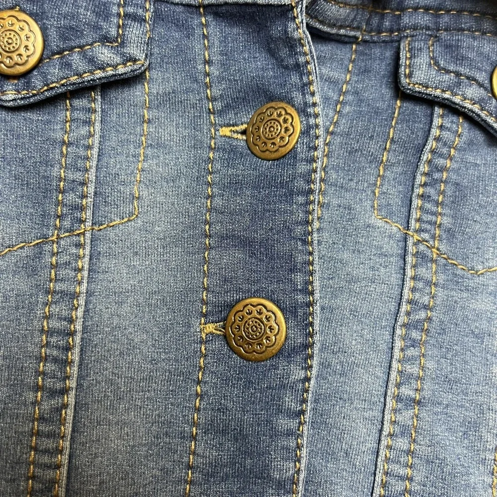Issac Mizrahi Little Girls Denim Jean Jacket Sz (4) XS 2021